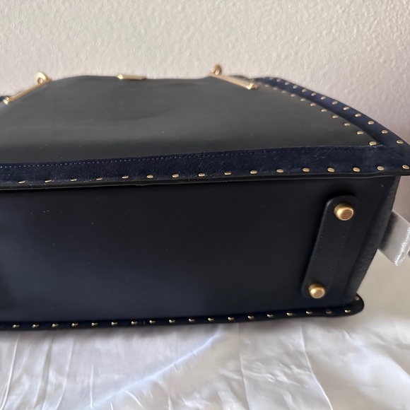 COACH Dreamer 36 Leather Satchel (Navy) - Picture 8 of 11
